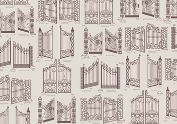 Open Gate Classic Vector - vector #420349 gratis